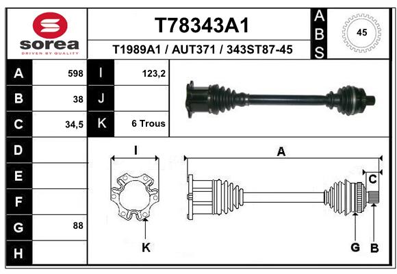 Transmission (Cardan) SEEAC AUT371