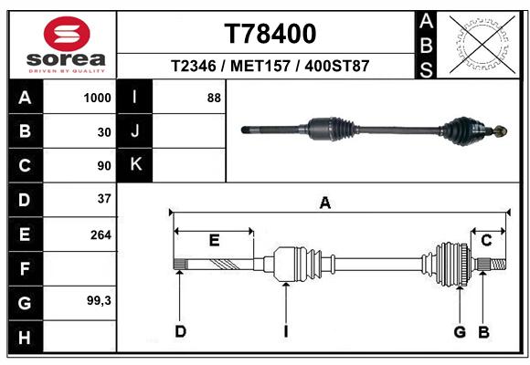 Transmission (Cardan) SEEAC MET157