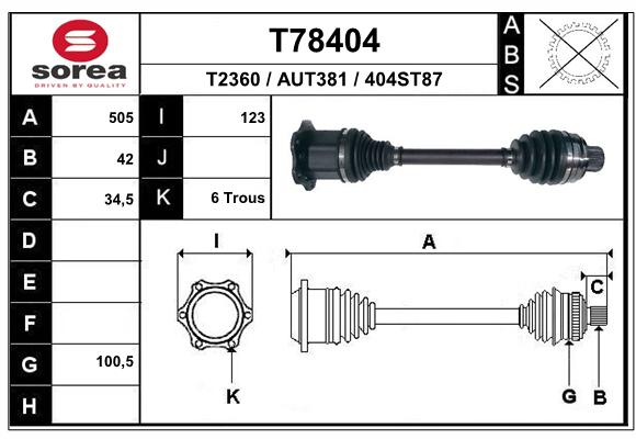 Transmission (Cardan) SEEAC AUT381