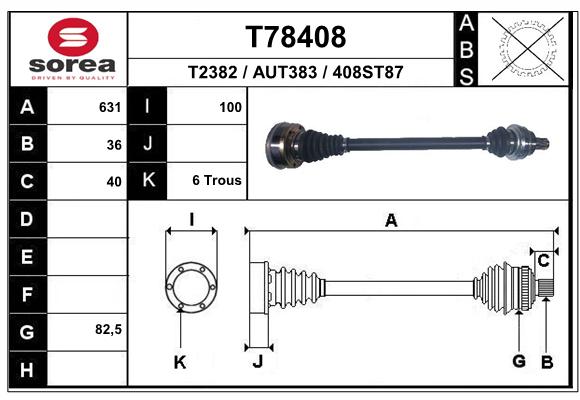 Transmission (Cardan) SEEAC AUT383