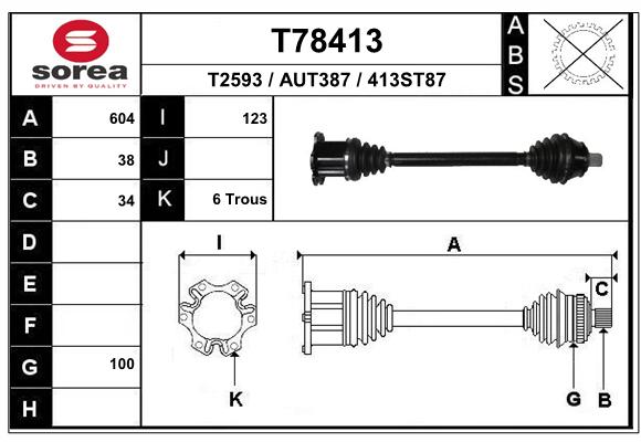 Transmission (Cardan) SEEAC AUT387