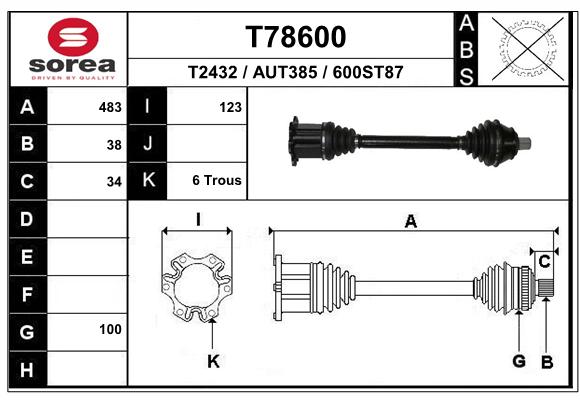 Transmission (Cardan) SEEAC AUT385