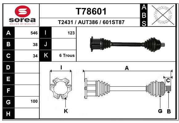 Transmission (Cardan) SEEAC AUT386