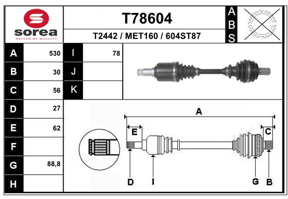 Transmission (Cardan) SEEAC MET160