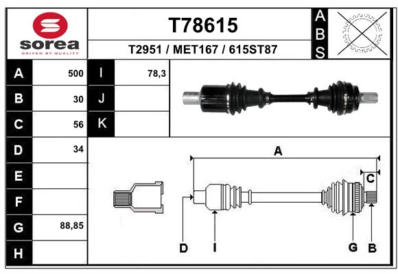 Transmission (Cardan) SEEAC MET167