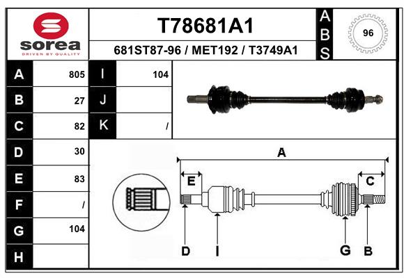 Transmission (Cardan) SEEAC MET192