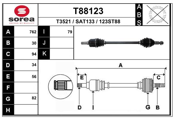 Transmission (Cardan) SEEAC SAT133