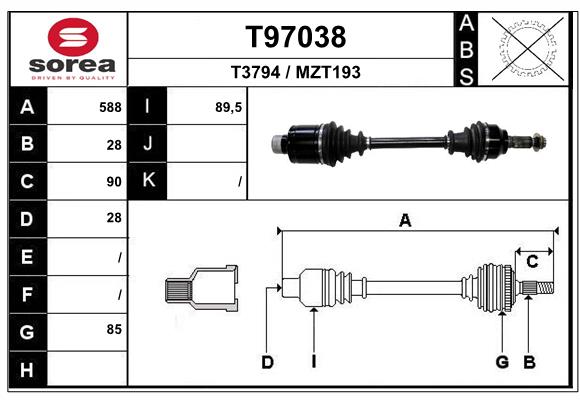 Transmission (Cardan) SEEAC MZT193