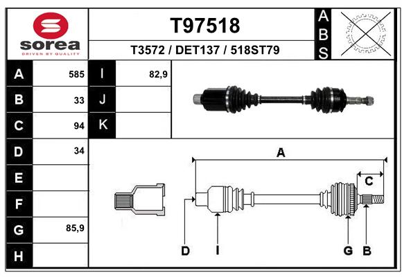 Transmission (Cardan) SEEAC DET137