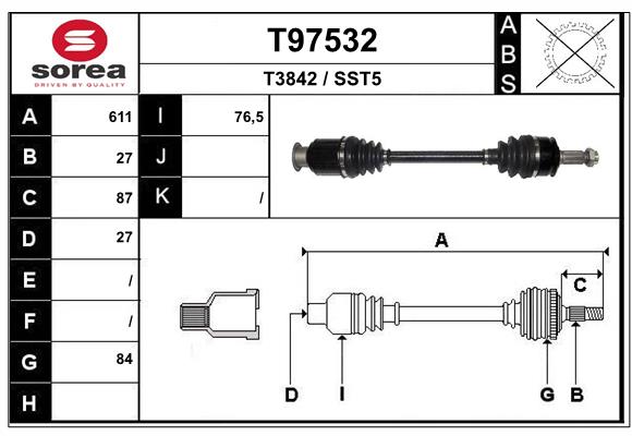 Transmission (Cardan) SEEAC SST5