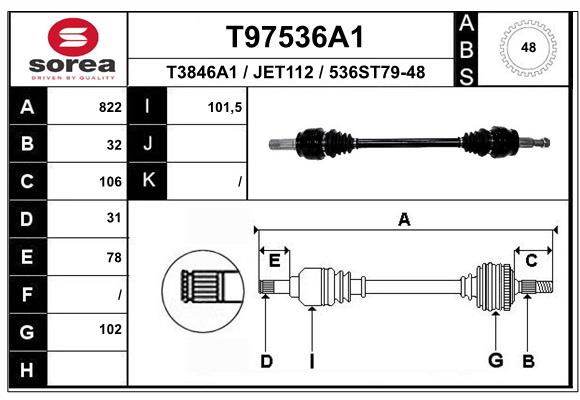 Transmission (Cardan) SEEAC JET112