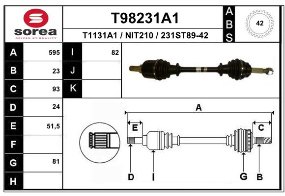 Transmission (Cardan) SEEAC NIT210