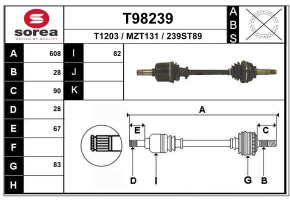 Transmission (Cardan) SEEAC MZT131