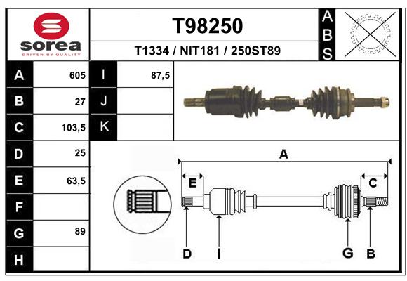 Transmission (Cardan) SEEAC NIT181