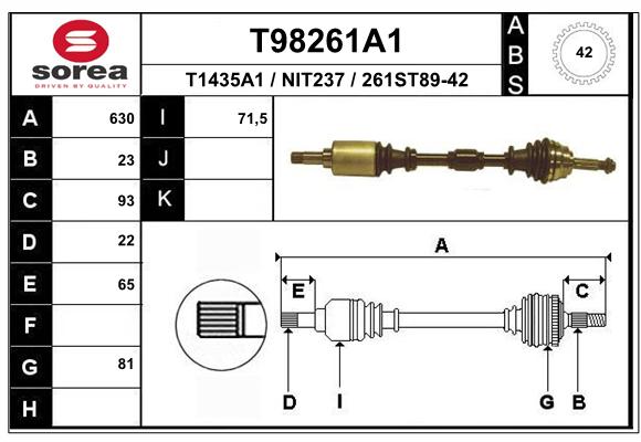 Transmission (Cardan) SEEAC NIT237