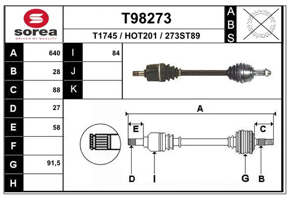 Transmission (Cardan) SEEAC HOT201