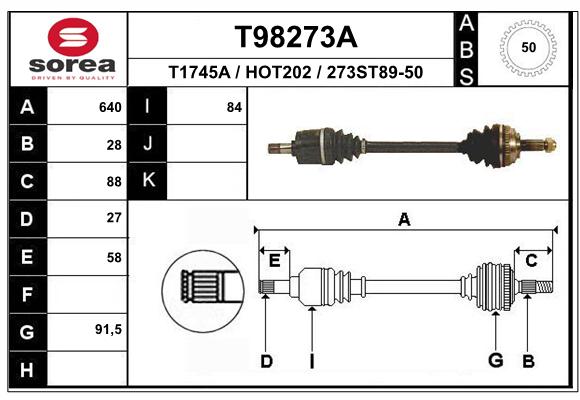 Transmission (Cardan) SEEAC HOT202