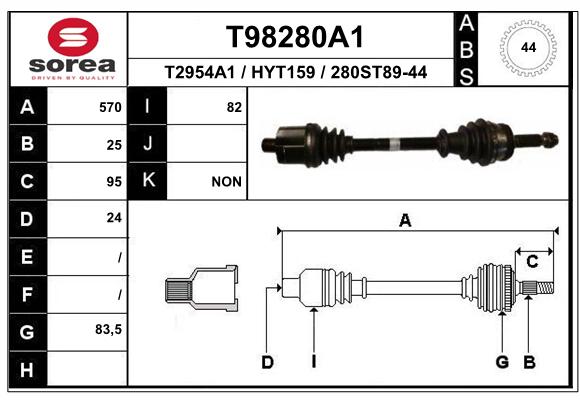 Transmission (Cardan) SEEAC HYT159