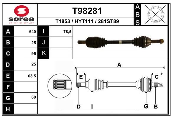 Transmission (Cardan) SEEAC HYT111