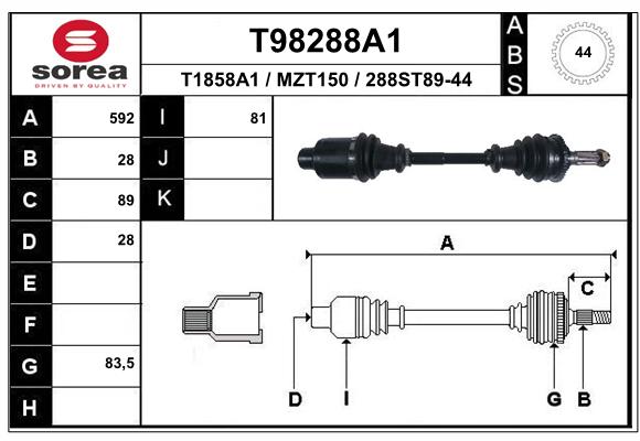 Transmission (Cardan) SEEAC MZT150