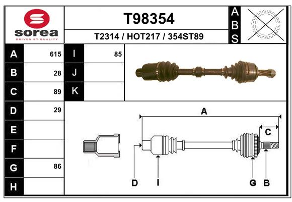 Transmission (Cardan) SEEAC HOT217