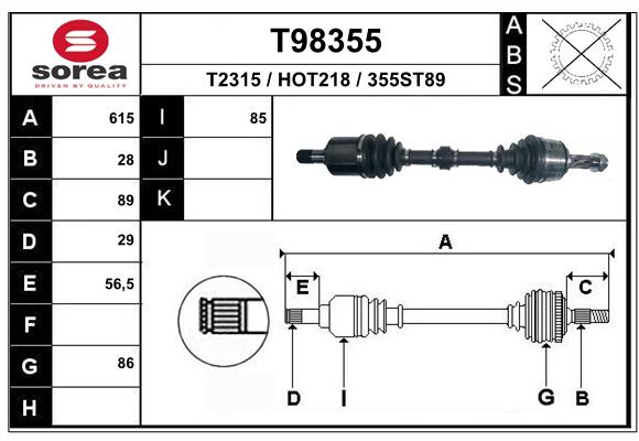 Transmission (Cardan) SEEAC HOT218