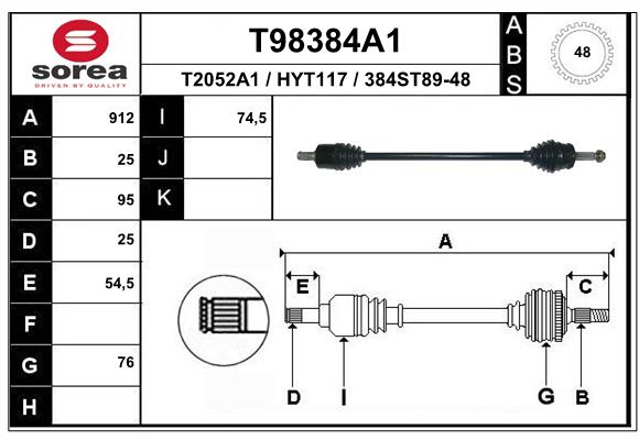 Transmission (Cardan) SEEAC HYT117