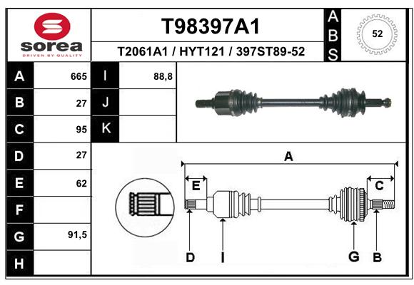 Transmission (Cardan) SEEAC HYT121