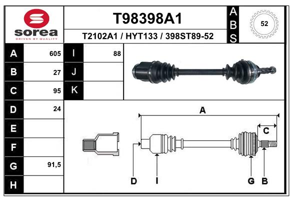 Transmission (Cardan) SEEAC HYT133