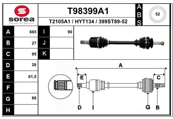 Transmission (Cardan) SEEAC HYT134