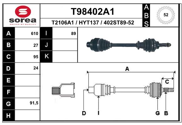 Transmission (Cardan) SEEAC HYT137