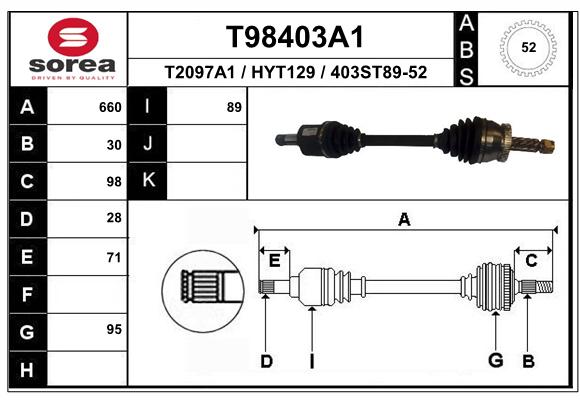 Transmission (Cardan) SEEAC HYT129