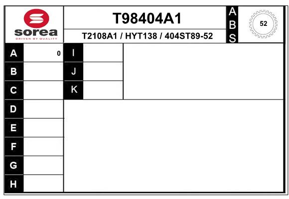 Transmission (Cardan) SEEAC HYT138