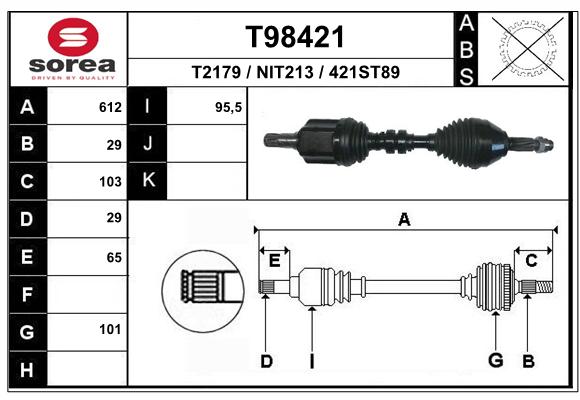 Transmission (Cardan) SEEAC NIT213