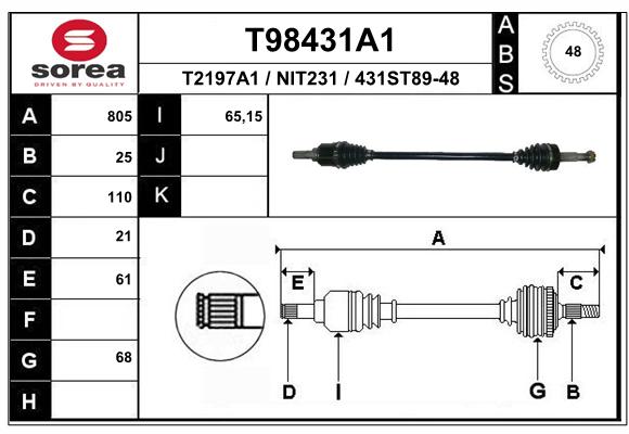 Transmission (Cardan) SEEAC NIT231