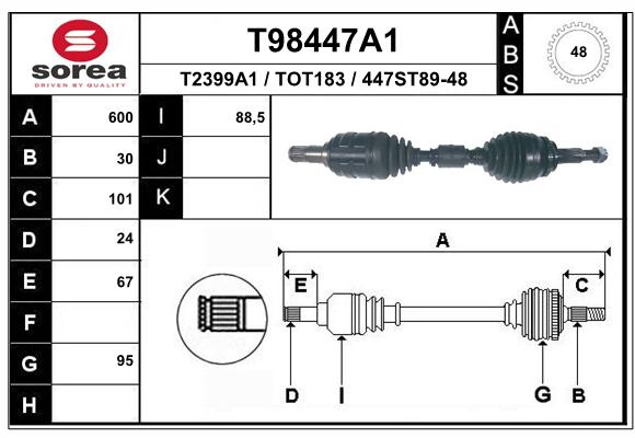 Transmission (Cardan) SEEAC TOT183