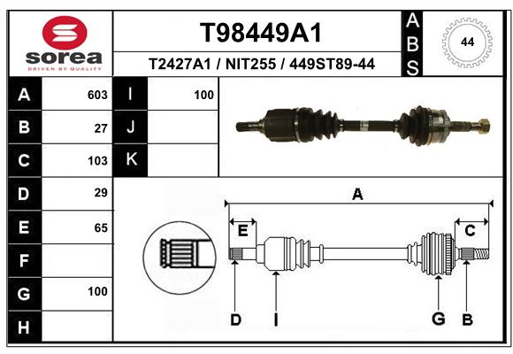 Transmission (Cardan) SEEAC NIT255