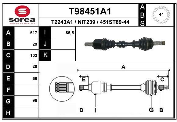 Transmission (Cardan) SEEAC NIT239