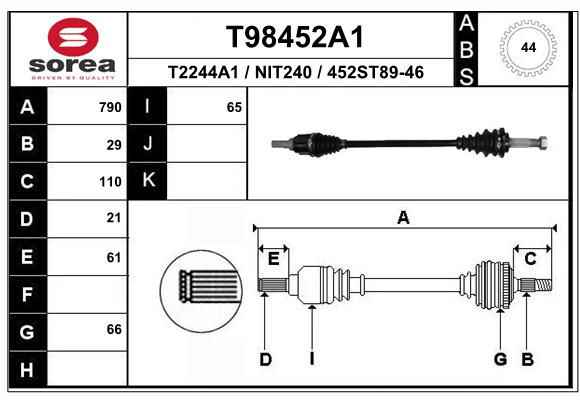 Transmission (Cardan) SEEAC NIT240