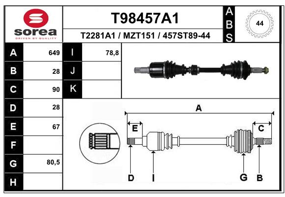 Transmission (Cardan) SEEAC MZT151