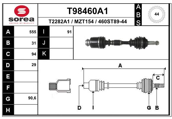 Transmission (Cardan) SEEAC MZT154