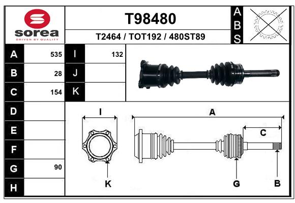 Transmission (Cardan) SEEAC TOT192