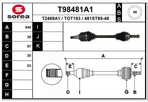 Transmission (Cardan) SEEAC TOT193