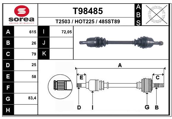 Transmission (Cardan) SEEAC HOT225