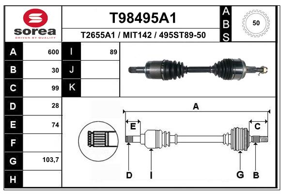 Transmission (Cardan) SEEAC MIT142