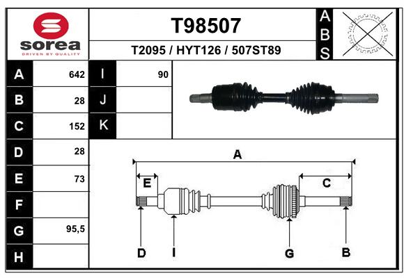 Transmission (Cardan) SEEAC HYT126