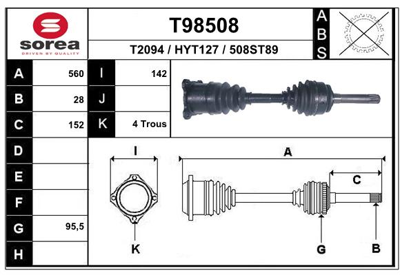 Transmission (Cardan) SEEAC HYT127