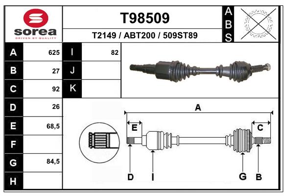 Transmission (Cardan) SEEAC ABT200