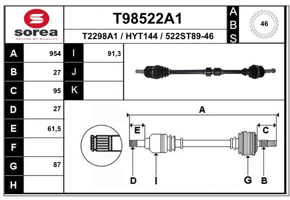 Transmission (Cardan) SEEAC HYT144