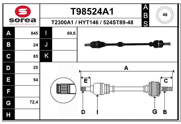 Transmission (Cardan) SEEAC HYT146